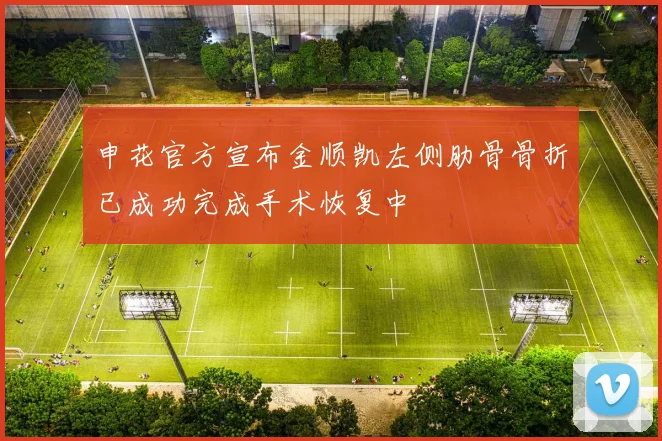 申花官方宣布金顺凯左侧肋骨骨折已成功完成手术恢复中